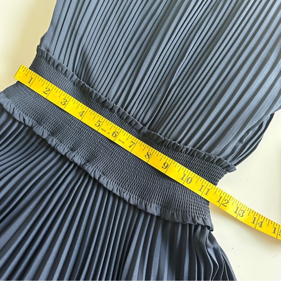 NANETTE NANETTE LEPORE Pleated swing Blouson elastic waist high neck Dress 2 - Picture 14 of 16